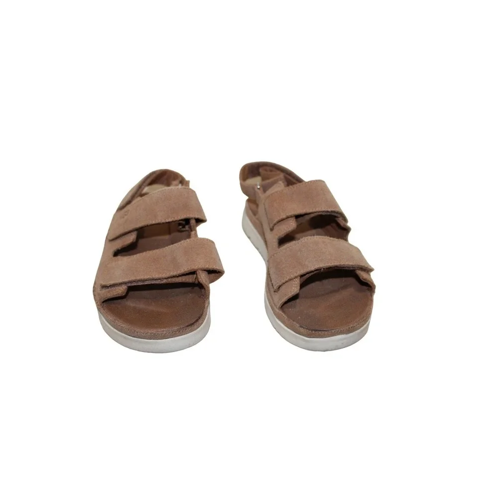 UGG‎ Goldenstar Heritage Sandal Kids Size 5 Brown Chestnut Suede Good 1136541K